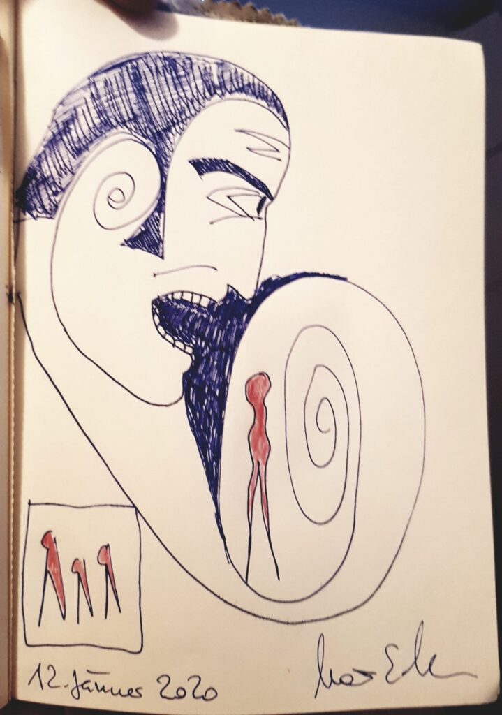 Yelling Man – Ansicht 1