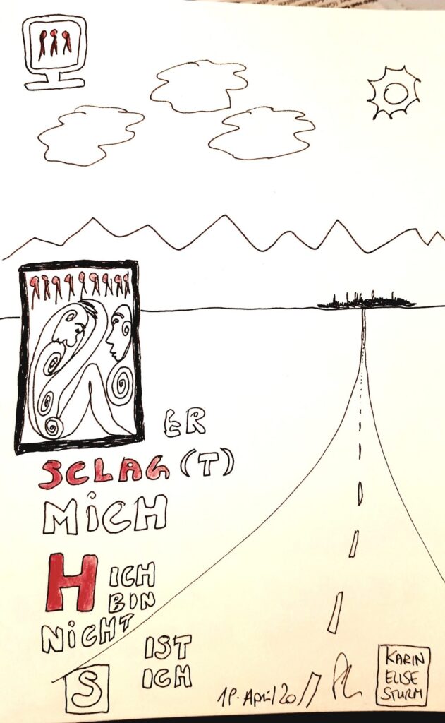 Er schlagt mich – Ansicht 1