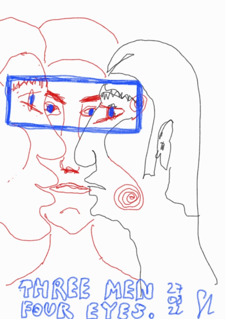 Three Men for eyes – Ansicht 1