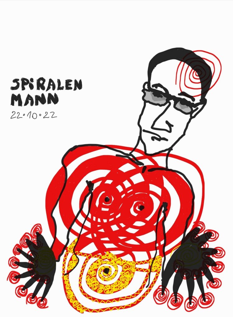 Spiralenmann – Ansicht 1