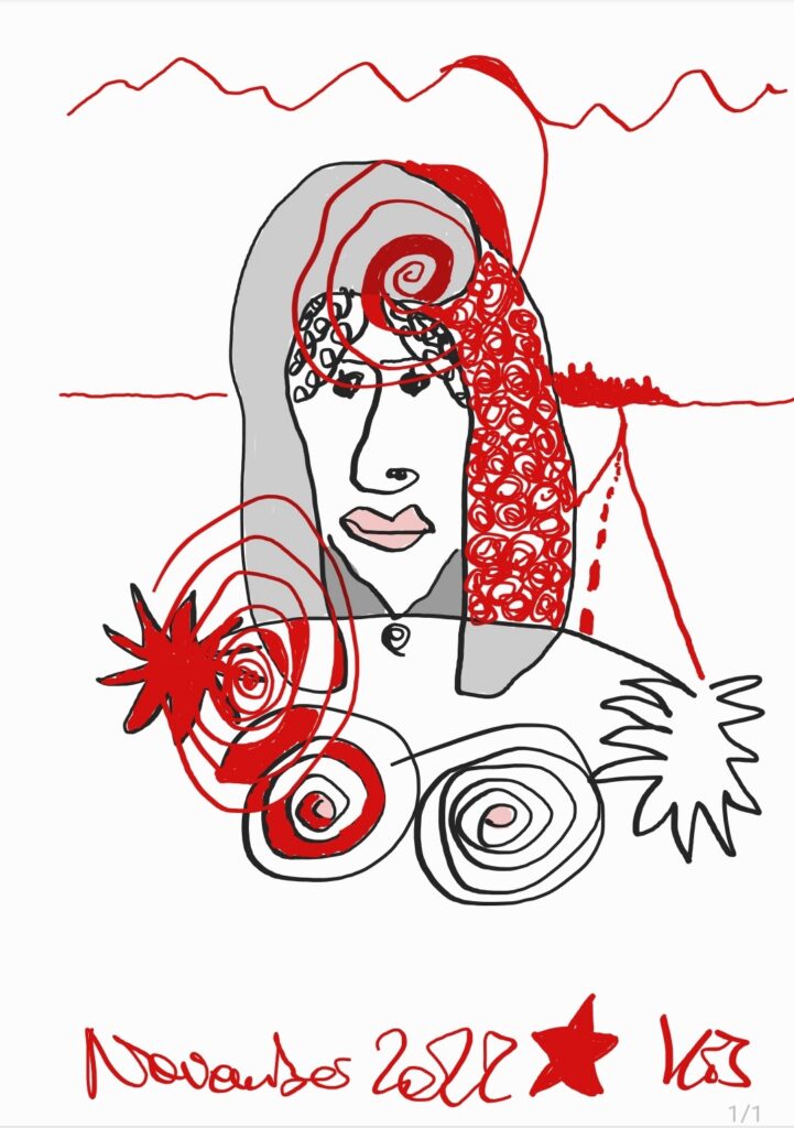 Spiralen Frau – Ansicht 1