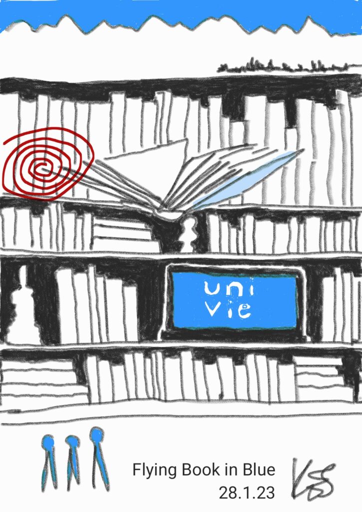 Flying Book in blue – Ansicht 1