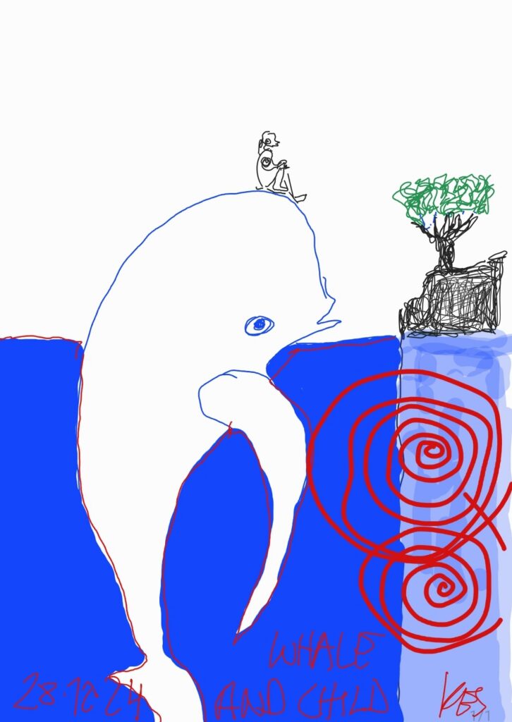 Child and whale