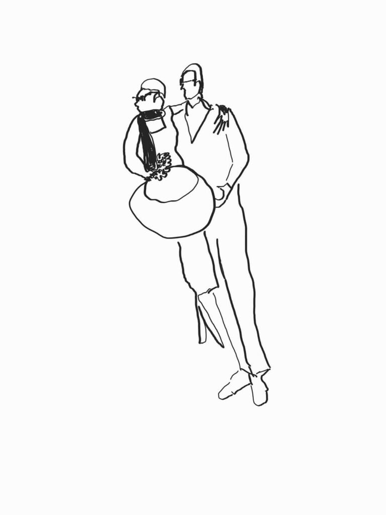 Digitale Wedding couple
