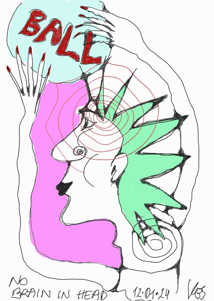 No Brain in head