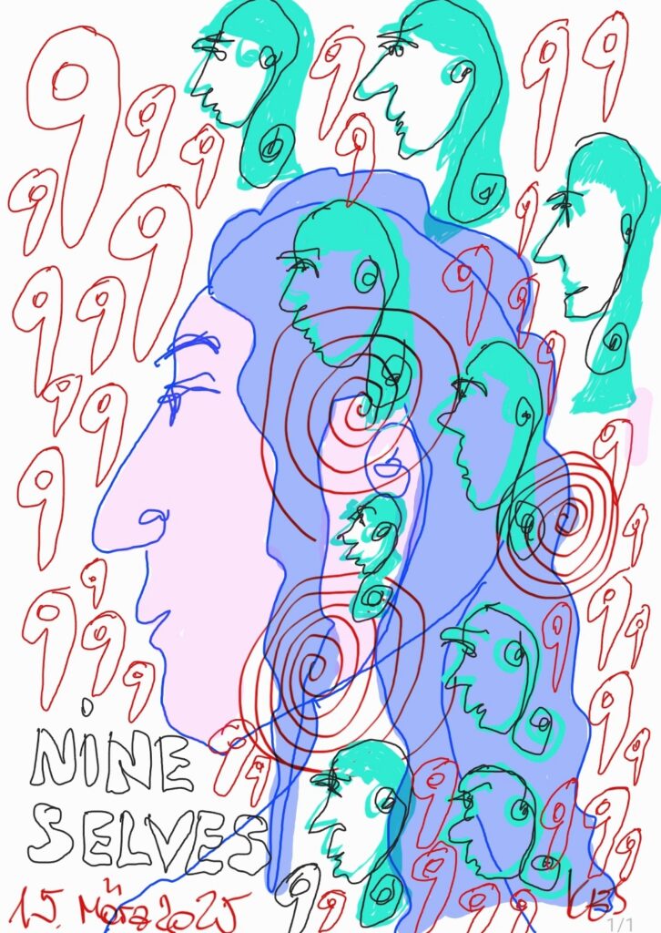 Nine selves