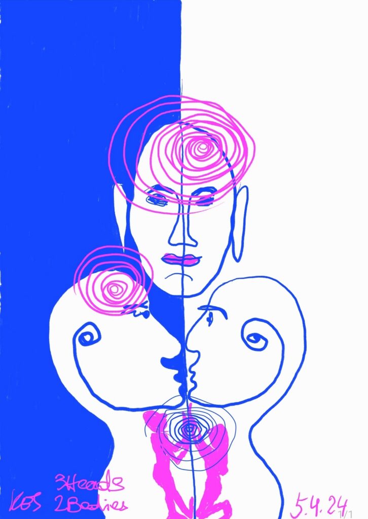 3 Heads 2 Bodies